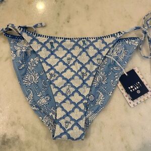 Roller Rabbit Blue and White Patterned Swimwear